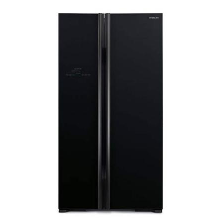 Buy Hitachi 659 litres Side-by-Side Refrigerator, Glass Black R
