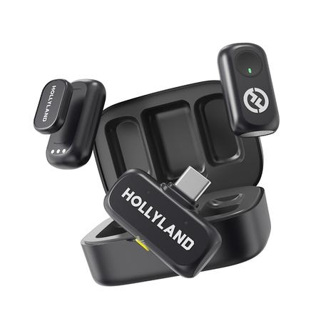 Hollyland Lark A1 Duo Wireless Microphone, Black