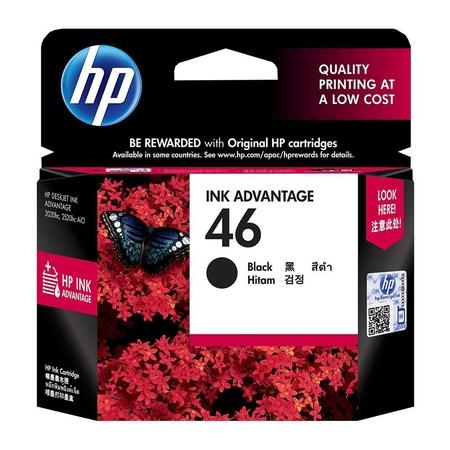 HP 46 Ink Cartridge, Black