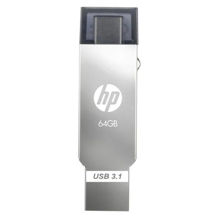 HP 64 GB x304m Dual Drive 3.1 Type-C OTG Flash Drive, MM-OTG064GB-03P HP 64 GB x304m Dual Drive 3.1 Type-C OTG Flash Drive, MM-OTG064GB-03P