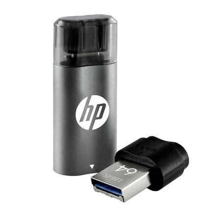 HP x5600c 64 GB USB 3.2 Flash Drives with Type-C adaptor HP x5600c 64 GB USB 3.2 Flash Drives with Type-C adaptor