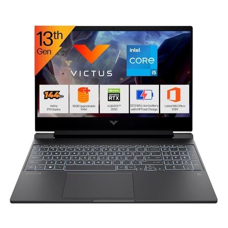 HP Victus 15 15-fa2703TX Gaming Laptop (Intel Core i5-13420H/16 GB/512 GB SSD/4 GB-Nvidia GeForce RTX 2050/Windows 11 Home/MSOffice/Full HD), 39.62 cm - 15.6 inch, Mica Silver HP Victus 15 15-fa2703TX Gaming Laptop (Intel Core i5-13420H/16 GB/512 GB SSD/4 GB-Nvidia GeForce RTX 2050/Windows 11 Home/MSOffice/Full HD), 39.62 cm - 15.6 inch, Mica Silver