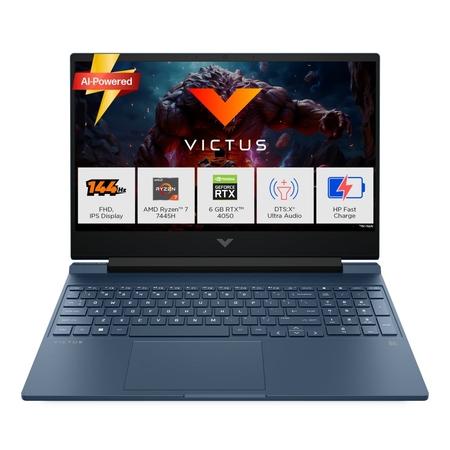 HP Victus 15-Fb3124AX Gaming Laptop (AMD Ryzen 7 7445H/16 GB /512 GB SSD/6 GB-Nvidia GeForce RTX 4050 /Windows 11 Home/MS Office Home 2024 + 1 year M365 Basic/Full HD), 39.62 cm - 15.6 inch, Performance Blue HP Victus 15-Fb3124AX Gaming Laptop (AMD Ryzen 7 7445H/16 GB /512 GB SSD/6 GB-Nvidia GeForce RTX 4050 /Windows 11 Home/MS Office Home 2024 + 1 year M365 Basic/Full HD), 39.62 cm - 15.6 inch, Performance Blue