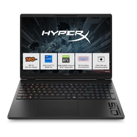HP Omen 15 HyperX 15-GA0005TX Gaming Laptop (14th Gen Intel Core i7-14650HX/24 GB/1 TB SSD/8 GB-NVIDIA GeForce RTX 5060/Windows 11 Home/MS Office Home 2024/2.5K), 38.9 cm - 15.3 inch, Shadow Black, Black Chrome Logo HP Omen 15 HyperX 15-GA0005TX Gaming Laptop (14th Gen Intel Core i7-14650HX/24 GB/1 TB SSD/8 GB-NVIDIA GeForce RTX 5060/Windows 11 Home/MS Office Home 2024/2.5K), 38.9 cm - 15.3 inch, Shadow Black, Black Chrome Logo