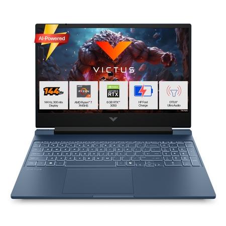 HP Victus 15 15-FB3364AX Gaming Laptop (AMD Ryzen 7 7445HS/12 GB/512 GB SSD/6 GB-NVIDIA GeForce RTX 3050/Windows 11 Home//Full HD), 39.6 cm - 15.6 inch,