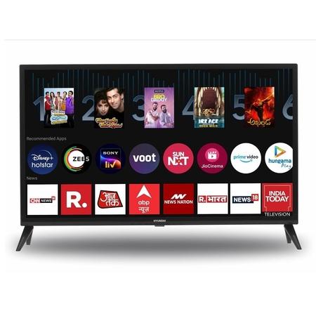 Hyundai 98 cm (39 Inch) HD SMART TV, Black, 39SWK18