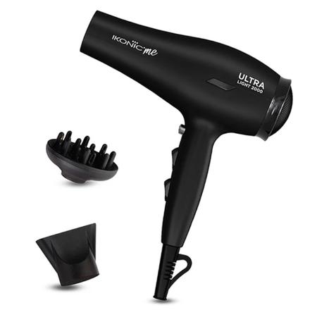 Ikonic Me Ultralight 2000 Hair Dryer, Black Ikonic Me Ultralight 2000 Hair Dryer, Black