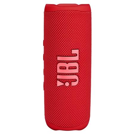 JBL Flip 6 Wireless Portable Bluetooth Speaker with JBL Pro Sound, Upto 12 Hours Playtime, IP67 Water & Dustproof, PartyBoost & Personalization by JBP App (Without Mic), Red