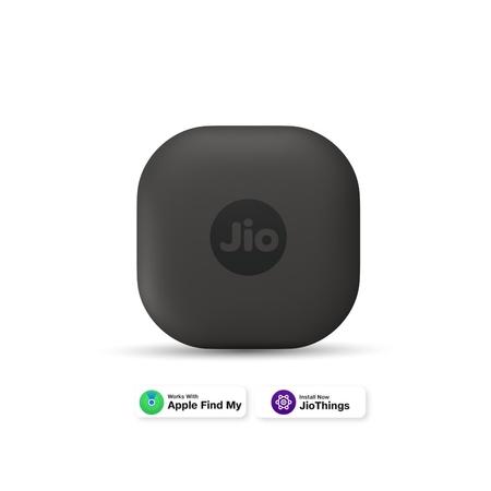 JioTag Air Grey for iOS, Apple Find My Network Item Finder, Worldwide Tracking for Keys, Wallets, Luggage, Pets, Gadgets and more, 1+1 Year Battery, No SIM Needed, 120 db Sound, Bluetooth v5.3