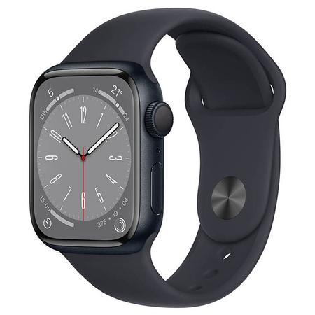Apple Watch Series GPS 41mm Midnight Aluminium Case with Midnight Sport  Band, Water resistant 50 metres, Dust resistant (IP6X), Fast charge,  3rd-gen