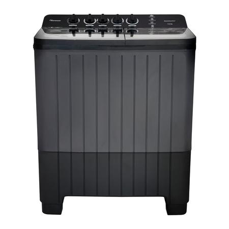 Kelvinator 14 kg Semi-Automatic Top Load Washing Machine, KWS-N14ETTKP, Grey Kelvinator 14 kg Semi-Automatic Top Load Washing Machine, KWS-N14ETTKP, Grey