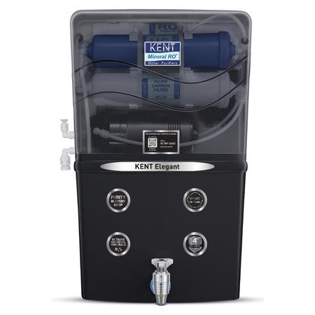 Kent Elegant 8 L Compact RO + UF + TDS Water Purifier, Black Kent Elegant 8 L Compact RO + UF + TDS Water Purifier, Black