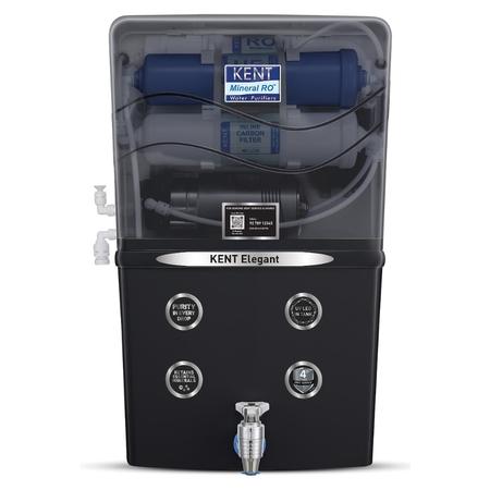 Kent Elegant 8 L Compact RO + UF + TDS Water Purifier, Black