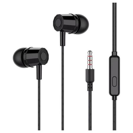 Kratos KR E02 Thump Ear Wired Earphone with Mic, 3.5 mm jack, Dynamic stereo, powerful bass with 6 months warranty, Black Kratos KR E02 Thump Ear Wired Earphone with Mic, 3.5 mm jack, Dynamic stereo, powerful bass with 6 months warranty, Black