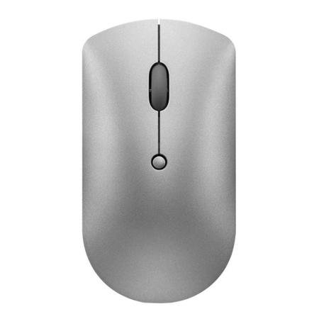 Lenovo 600 Silent Optical Bluetooth Mouse, Grey (Pairs Up to Two Devices at Once)