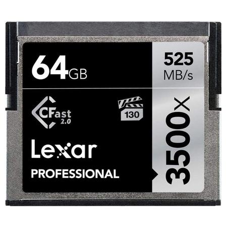Lexar Professional 3500x 64 GB CFast 2.0 Memory Card Lexar Professional 3500x 64 GB CFast 2.0 Memory Card