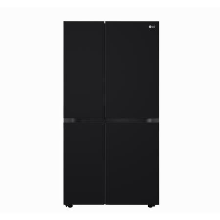 LG 650 L, Side by Side Refrigerator with Premium Glass Door, Smart Inverter Compressor in Black Mirror Finish, 3-Star LG 650 L, Side by Side Refrigerator with Premium Glass Door, Smart Inverter Compressor in Black Mirror Finish, 3-Star