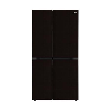LG 650 L, Side by Side Refrigerator with Premium Glass Door, Smart Inverter Compressor in Linen Brown Finish, 3-Star LG 650 L, Side by Side Refrigerator with Premium Glass Door, Smart Inverter Compressor in Linen Brown Finish, 3-Star