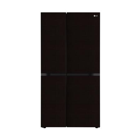 LG 650 L, Side by Side Refrigerator with Premium Glass Door, Smart Inverter Compressor in Linen Brown Finish, 3-Star LG 650 L, Side by Side Refrigerator with Premium Glass Door, Smart Inverter Compressor in Linen Brown Finish, 3-Star