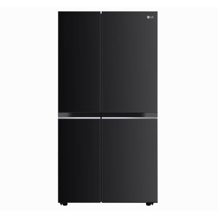 LG 650 L, Side-by-Side Refrigerator with Hygiene Fresh+, DoorCooling+, Wi-Fi Convertible in Ebony Sheen Finish, 3-Star