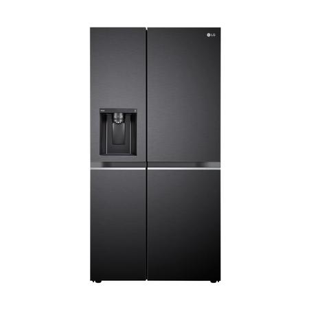 LG 630 L 3 Star Frost Free Side by Side Refrigerator, Matt Black, L257CMC3