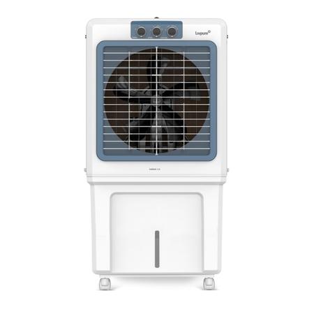 Livpure Iceblast 115 L Desert Air Cooler with Inverter Compatible, 5500 CMH Air Delivery (Thermal Overload Protection), White & Blue Livpure Iceblast 115 L Desert Air Cooler with Inverter Compatible, 5500 CMH Air Delivery (Thermal Overload Protection), White & Blue