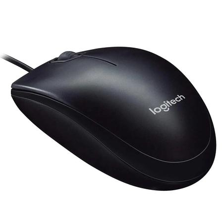 Logitech M90 USB 2.0 Ambidextrous Optical Wired Mouse with 1000 DPI Optical Tracking