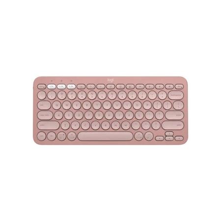 Logitech K380s Pebble Keys 2 Multi-Device Bluetooth Wireless Keyboard, Rose