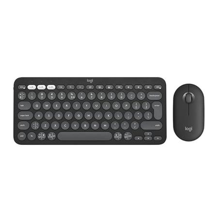 Logitech Pebble 2 Combo, Wireless Keyboard and Mouse, Tonal Graphite Logitech Pebble 2 Combo, Wireless Keyboard and Mouse, Tonal Graphite