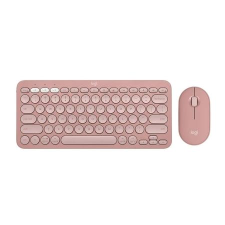 Logitech Pebble 2 Combo, Wireless Keyboard and Mouse, Tonal Rose Logitech Pebble 2 Combo, Wireless Keyboard and Mouse, Tonal Rose