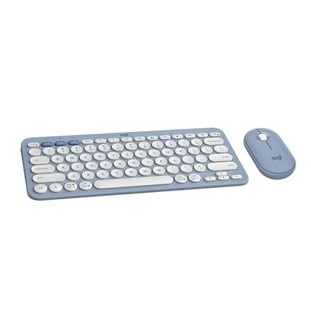 Logitech Pebble 2 Combo, Wireless Keyboard and Mouse, Tonal Blue