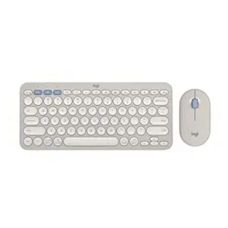 Logitech Pebble 2 Combo, Wireless Keyboard and Mouse, Tonal Sand Logitech Pebble 2 Combo, Wireless Keyboard and Mouse, Tonal Sand