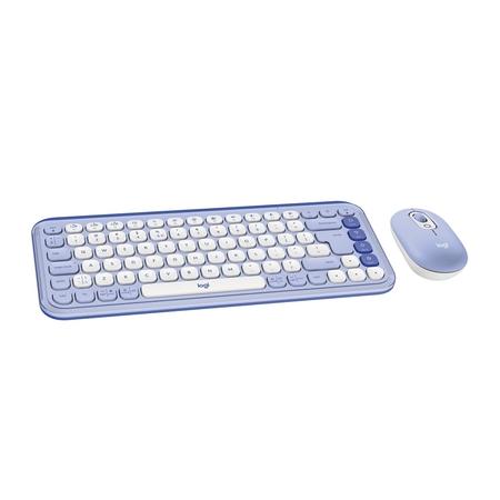 Logitech POP Icon Bluetooth Keyboard and Mouse Combo, Lilac