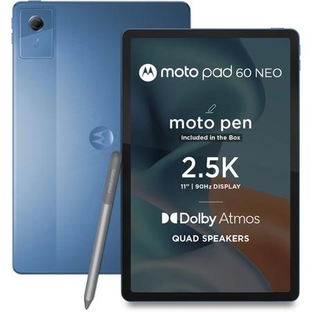 Moto Pad 60 Neo 27.94 cm (11 Inch) WiFi Tablet with Pen, 6 GB RAM, 128 GB, Pantone Malibu Blue, ZAGV0013IN