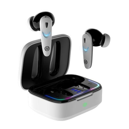 Noise Buds Combat X Truly Wireless Bluetooth Earbuds, Upto 60 Hours of playtime, IPX5 water resistance, 10mm Driver, Blutooth v5.3, Quad mic with ENC, Hyper Sync, Instacharge, Covert White