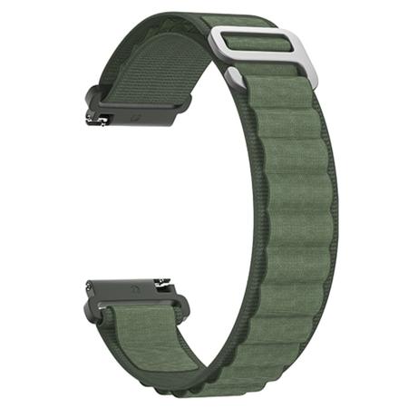 Noise 22 mm Nylon Ridge Loop Smartwatch Strap, Olive Green Noise 22 mm Nylon Ridge Loop Smartwatch Strap, Olive Green