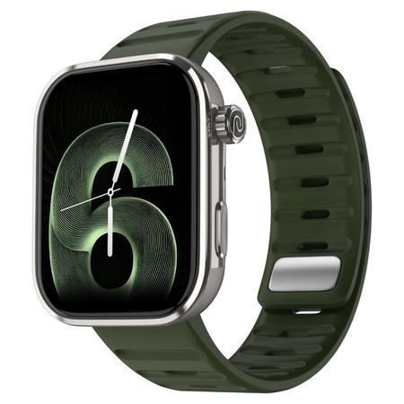 Noise ColorFit Pro 6 Max Smartwatch, Green Titanium