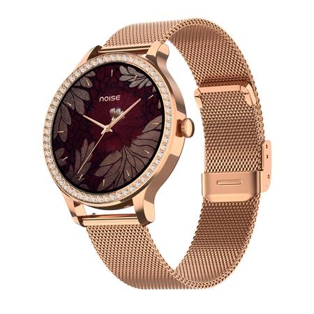 Noise NoiseFit Diva Araya Smartwatch, Rose Gold Link Noise NoiseFit Diva Araya Smartwatch, Rose Gold Link