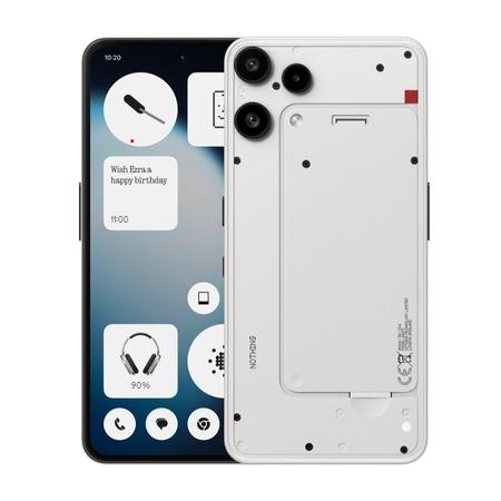 Nothing Phone (3a) Lite 5G 128 GB, 8 GB RAM, White, Mobile Phone