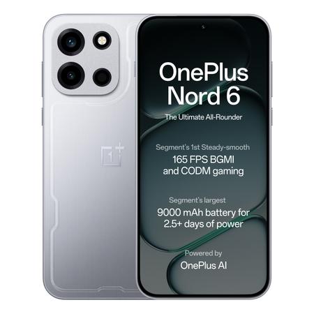 OnePlus Nord 6 5G 256 GB, 8 GB RAM, Quick Silver, Mobile Phone OnePlus Nord 6 5G 256 GB, 8 GB RAM, Quick Silver, Mobile Phone