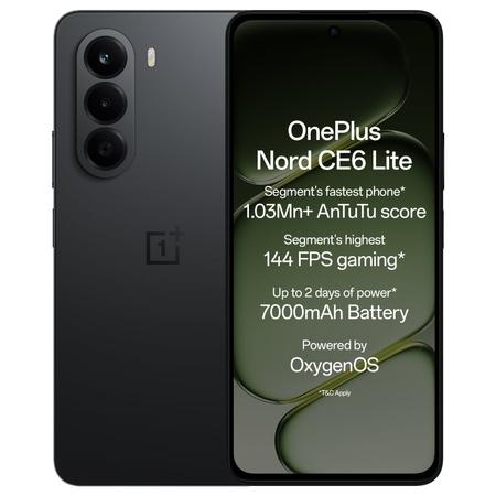 OnePlus Nord CE6 Lite 5G 128 GB, 8 GB RAM, Hyper Black, Mobile Phone OnePlus Nord CE6 Lite 5G 128 GB, 8 GB RAM, Hyper Black, Mobile Phone
