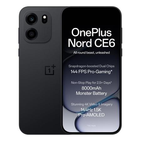 OnePlus Nord CE6 5G 128 GB, 8 GB RAM, Pitch Black, Mobile Phone OnePlus Nord CE6 5G 128 GB, 8 GB RAM, Pitch Black, Mobile Phone