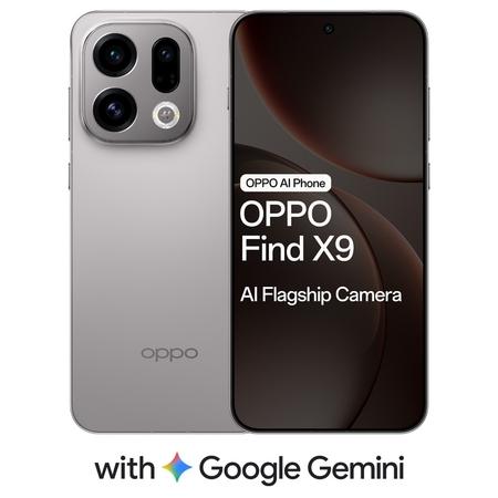 OPPO Find X9 5G 256 GB, 12 GB RAM, Titanium Grey, Mobile Phone