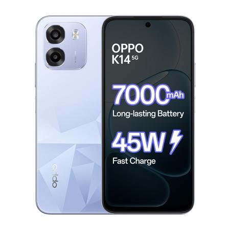 OPPO K14 5G 128 GB, 6 GB RAM, Icy Blue, Mobile Phone OPPO K14 5G 128 GB, 6 GB RAM, Icy Blue, Mobile Phone