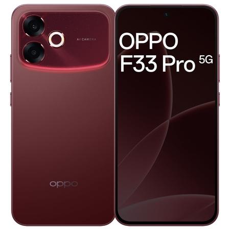 OPPO F33 Pro 5G 256 GB, 8 GB RAM, Passion Red, Mobile Phone