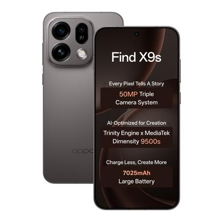 Oppo Find X9s 5G 256 GB, 12 GB RAM, Mobile Phone, Midnight Grey Oppo Find X9s 5G 256 GB, 12 GB RAM, Mobile Phone, Midnight Grey