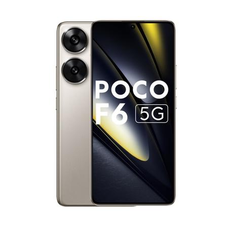 Buy Poco F6 5G 512 GB, 12 GB RAM, Poco Titanium, Mobile Phone at