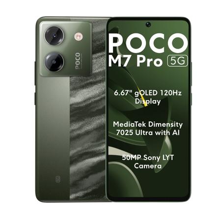 POCO M7 Pro 5G 本体 グリーン 256GB POCO M7 Pro 5G 256 GB, 8 GB RAM, Olive, Mobile Phone