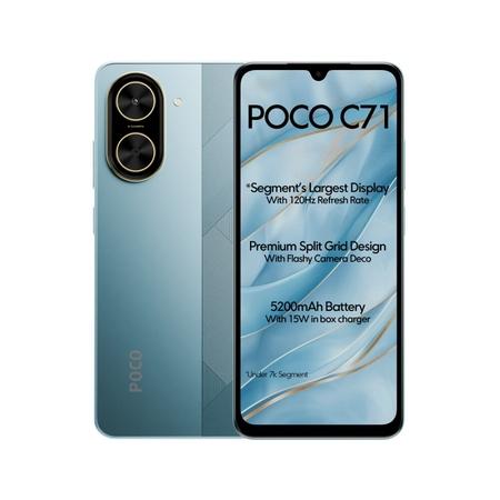 Buy POCO C71 128 GB, 6 GB RAM, Blue, Mobile Phone at Reliance Digital
