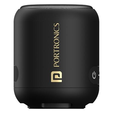 Portronics Sound Drum 1 Bluetooth Speaker (12 W), Black